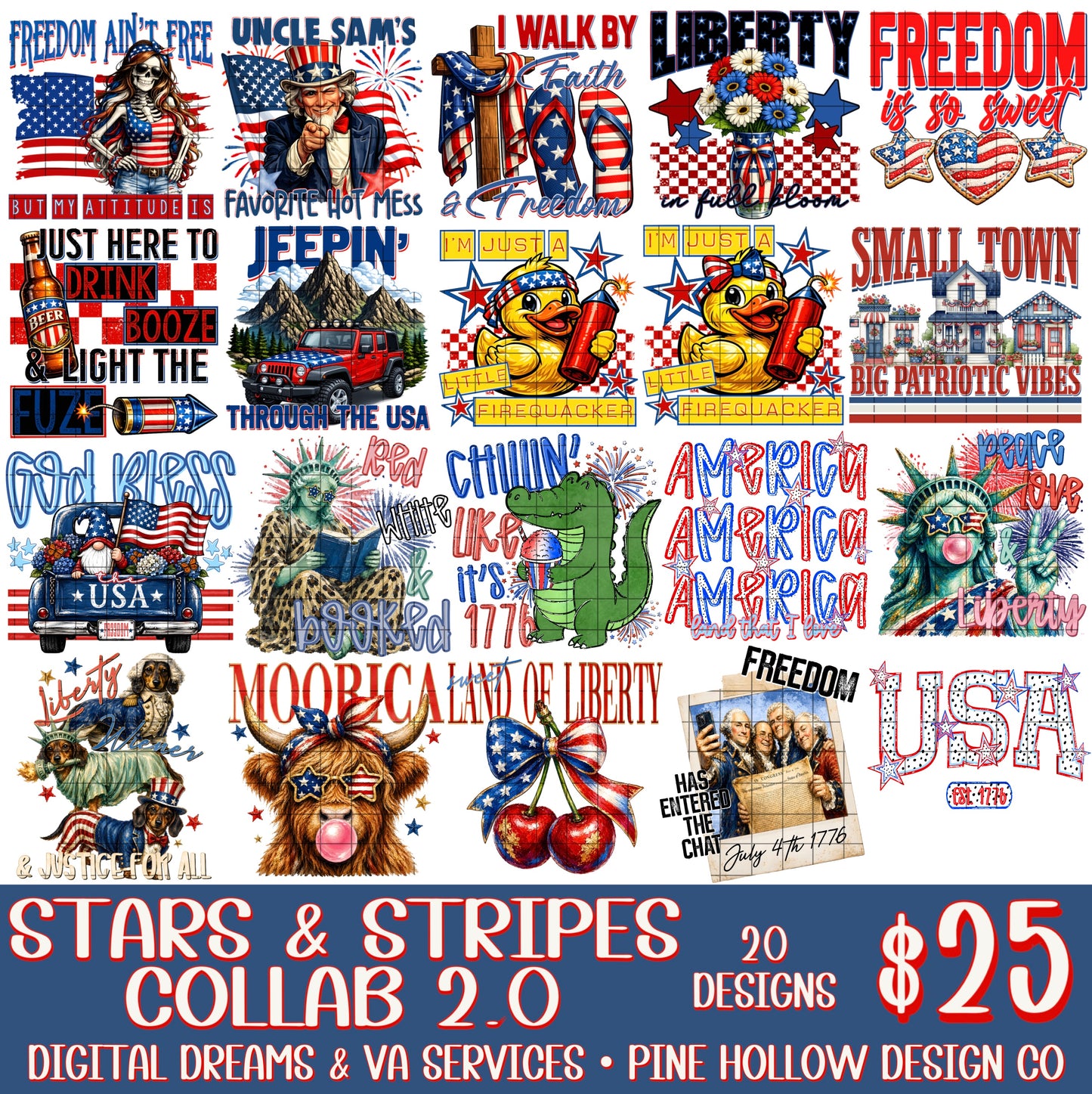 STARS & STRIPES COLLAB 2.0 W/ PINE HOLLOW DESIGN CO