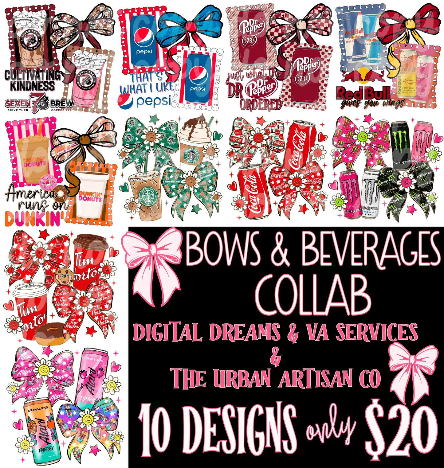 BOWS AND BEVERAGES COLLAB W/ THE URBAN ARTISAN CO