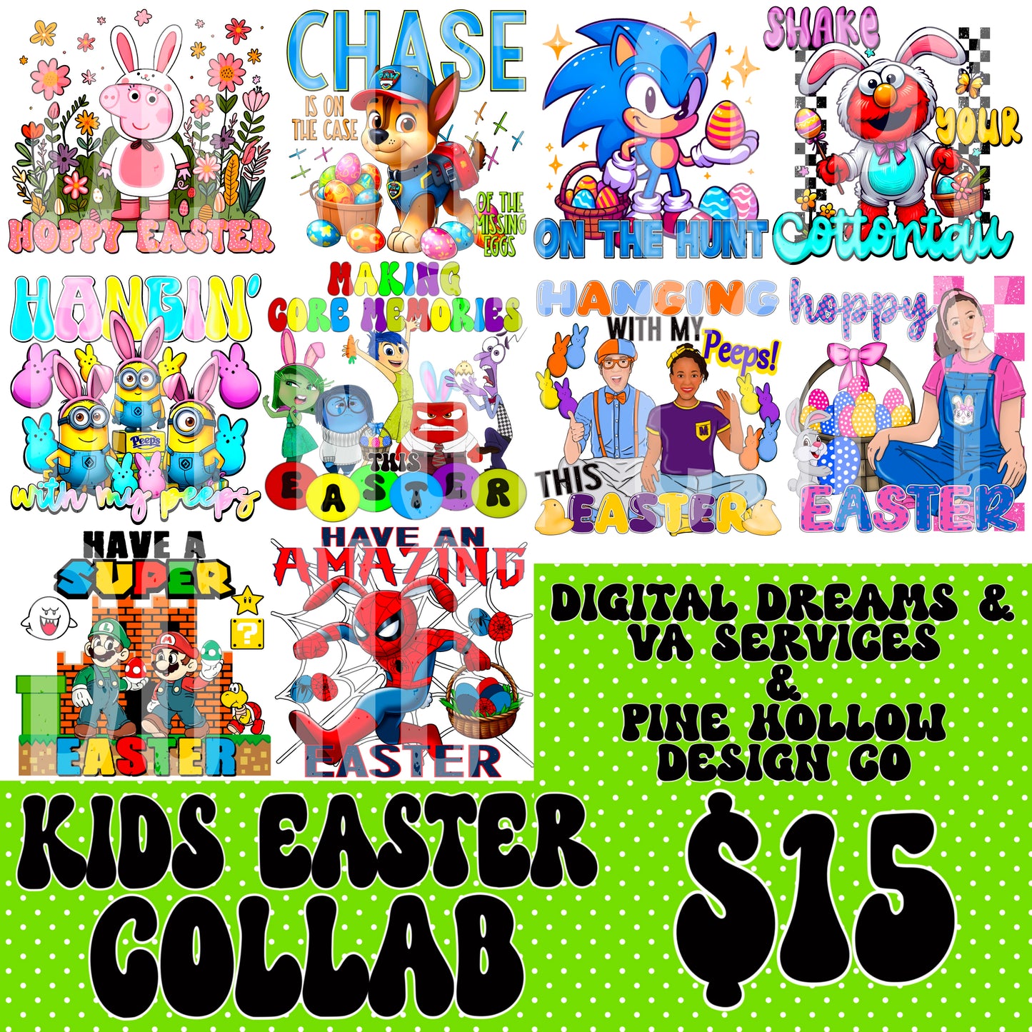 KIDS EASTER COLLAB W/ PINE HOLLOW DESIGN CO