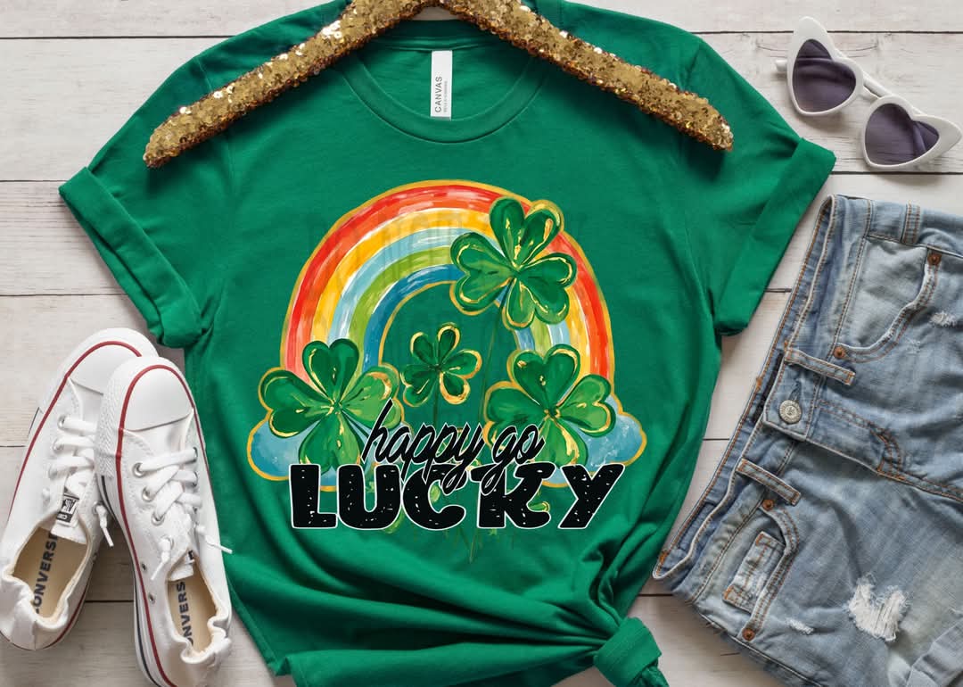 HAPPY GO LUCKY PNG DESIGN