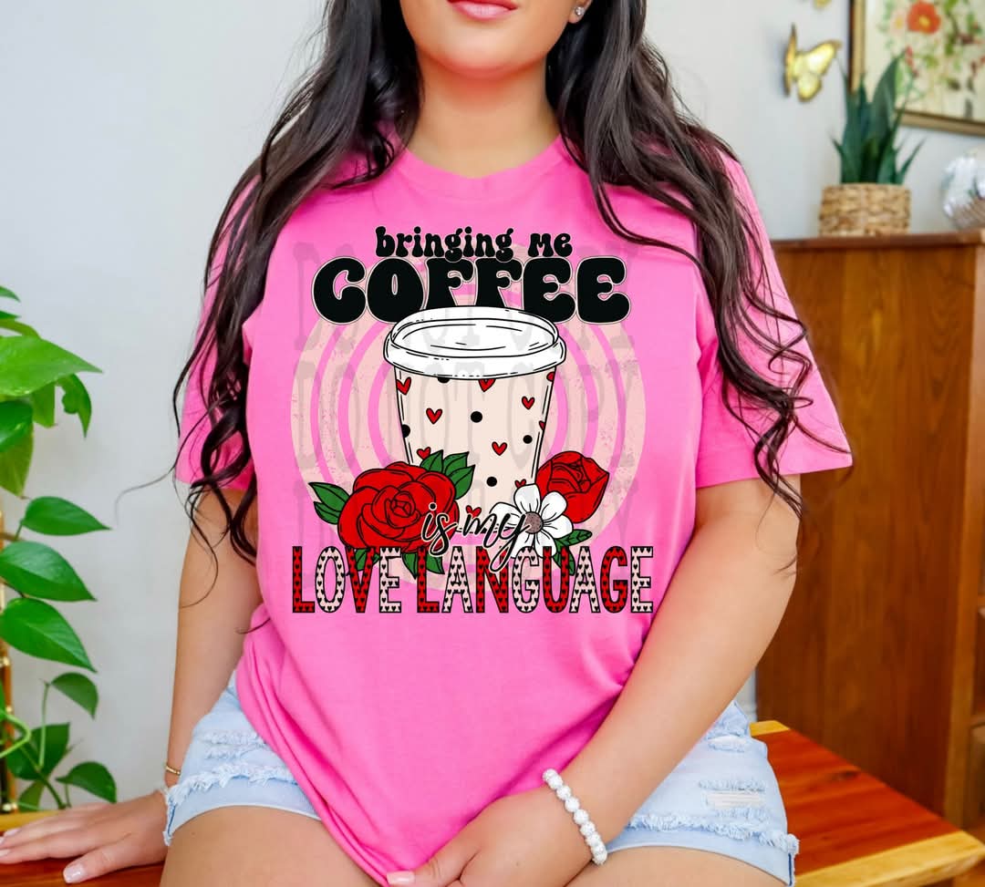 BRINGING ME COFFEE PNG DESIGN