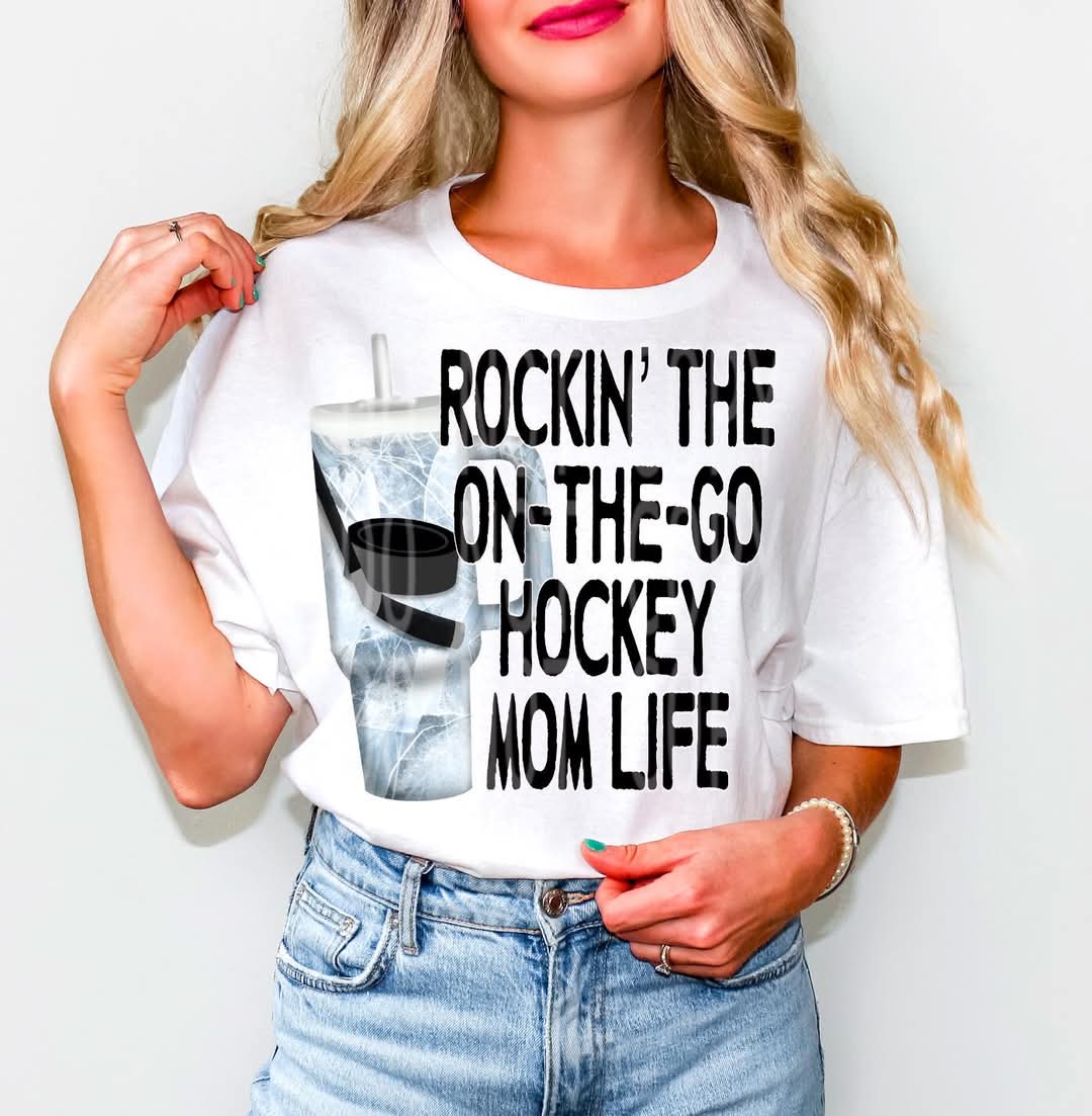ON THE GO HOCKEY MOM LIFE PNG DESIGN