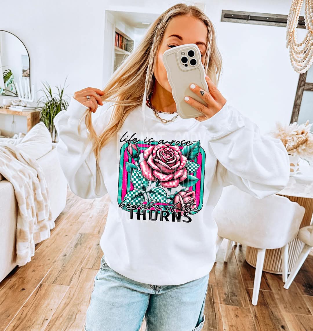 LIFE IS A ROSE PNG DESIGN