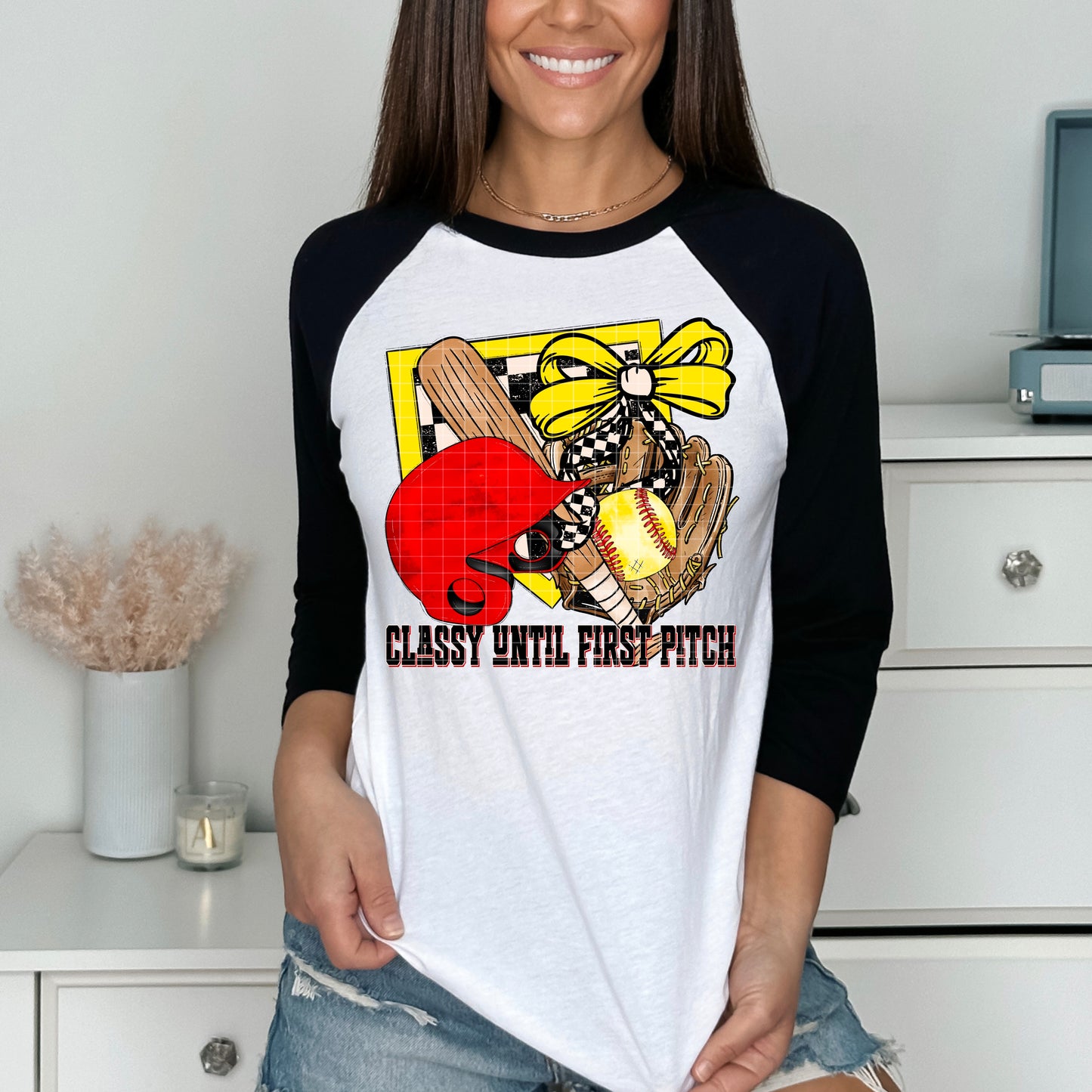 CLASSY UNTIL FIRST PITCH SOFTBALL PNG DESIGN