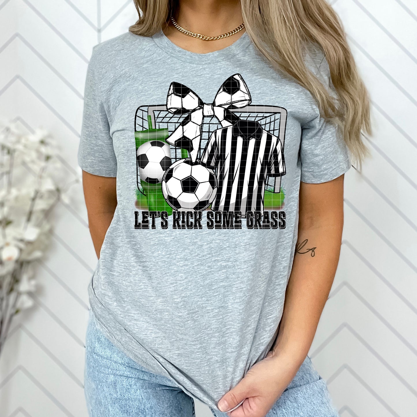 LET'S KICK SOME GRASS PNG DESIGN