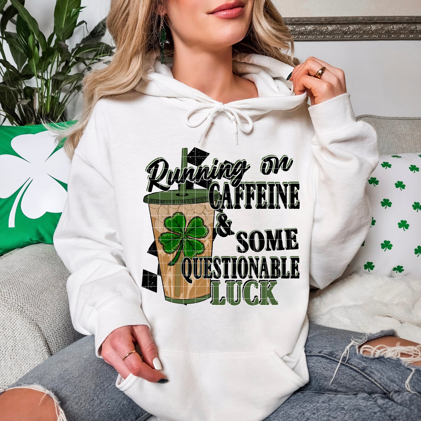 CAFFEINE & SOME QUESTIONABLE LUCK PNG DESIGN