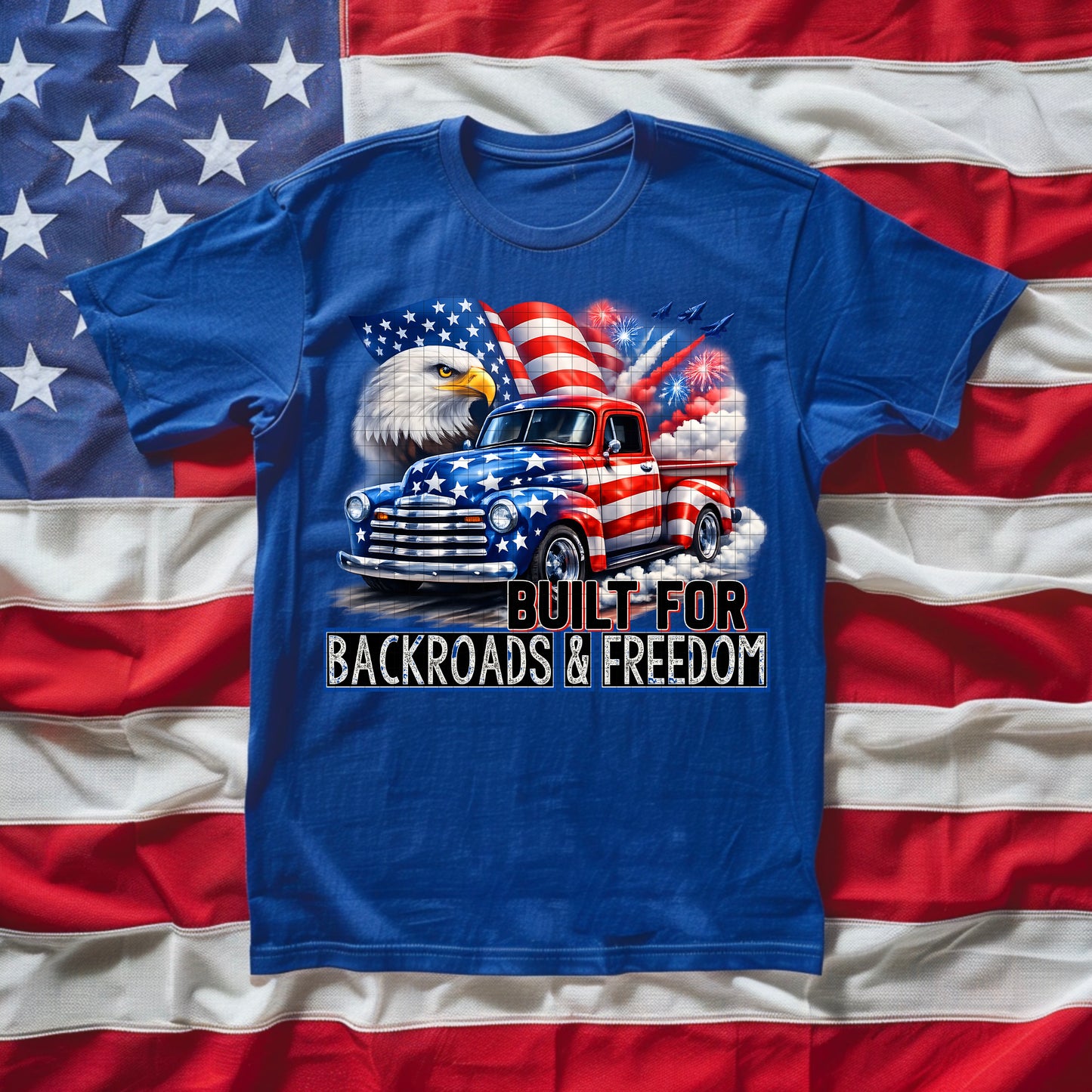 BUILT FOR BACKROADS & FREEDOM PNG DESIGN