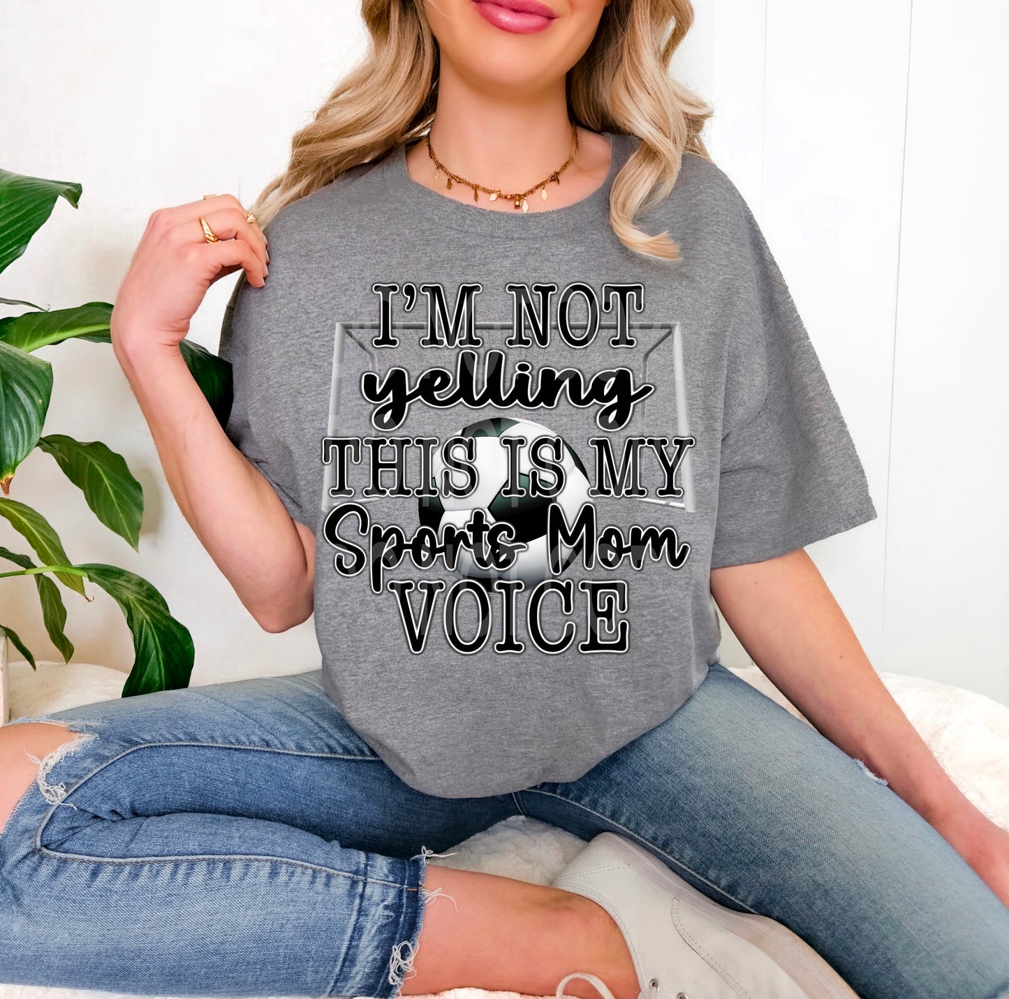 SPORTS MOM VOICE SOCCER PNG DESIGN