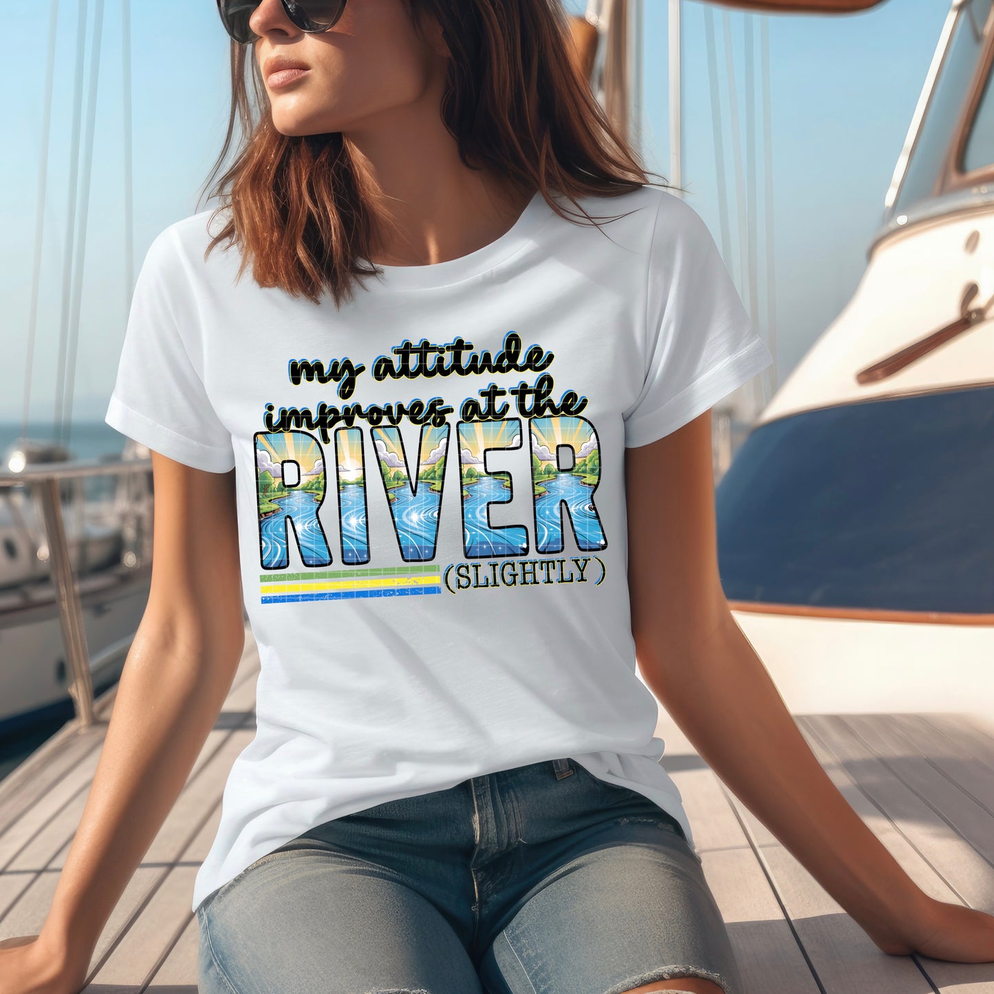 ATTITUDE IMPROVES RIVER PNG DESIGN