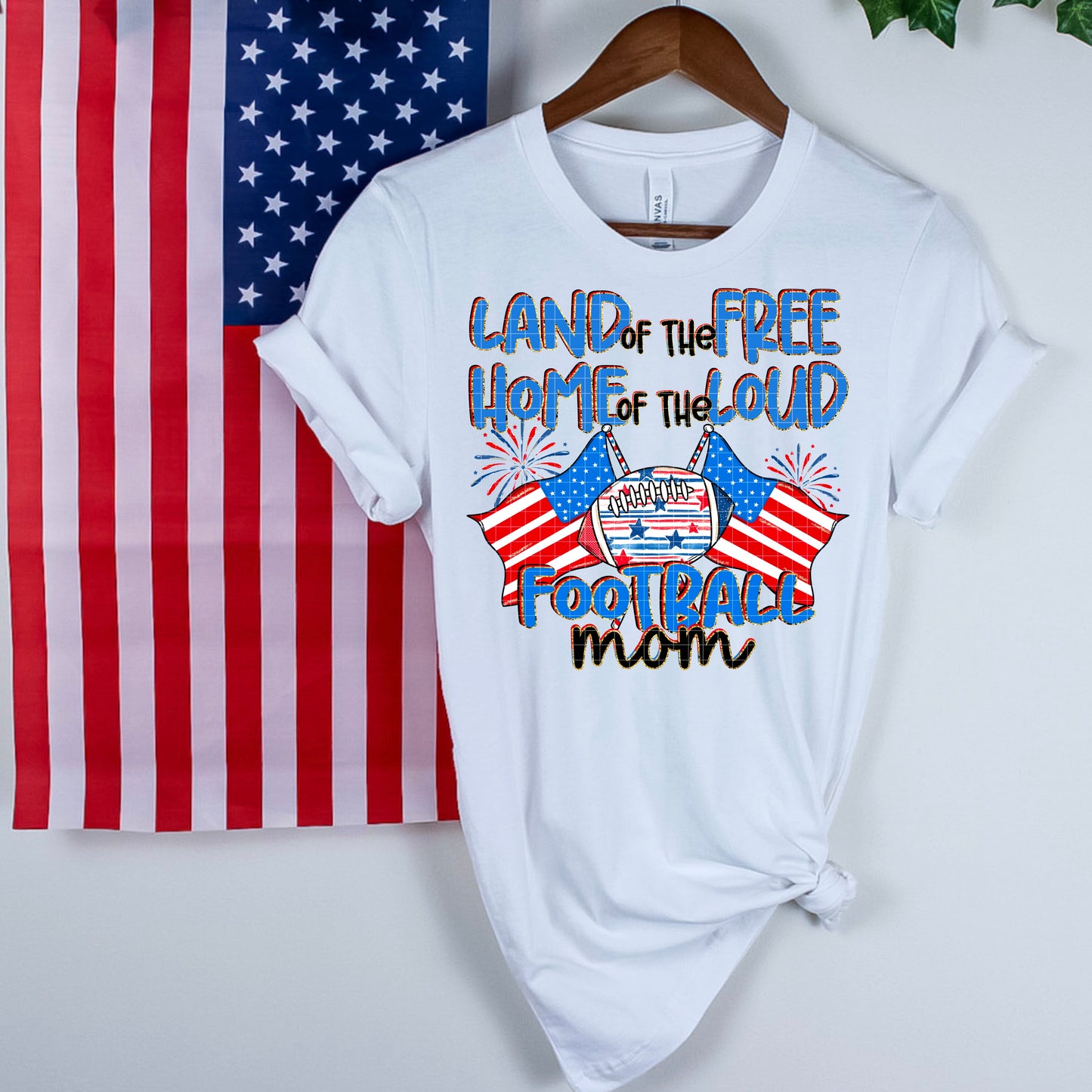 HOME OF THE LOUD FOOTBALL MOM PNG DESIGN