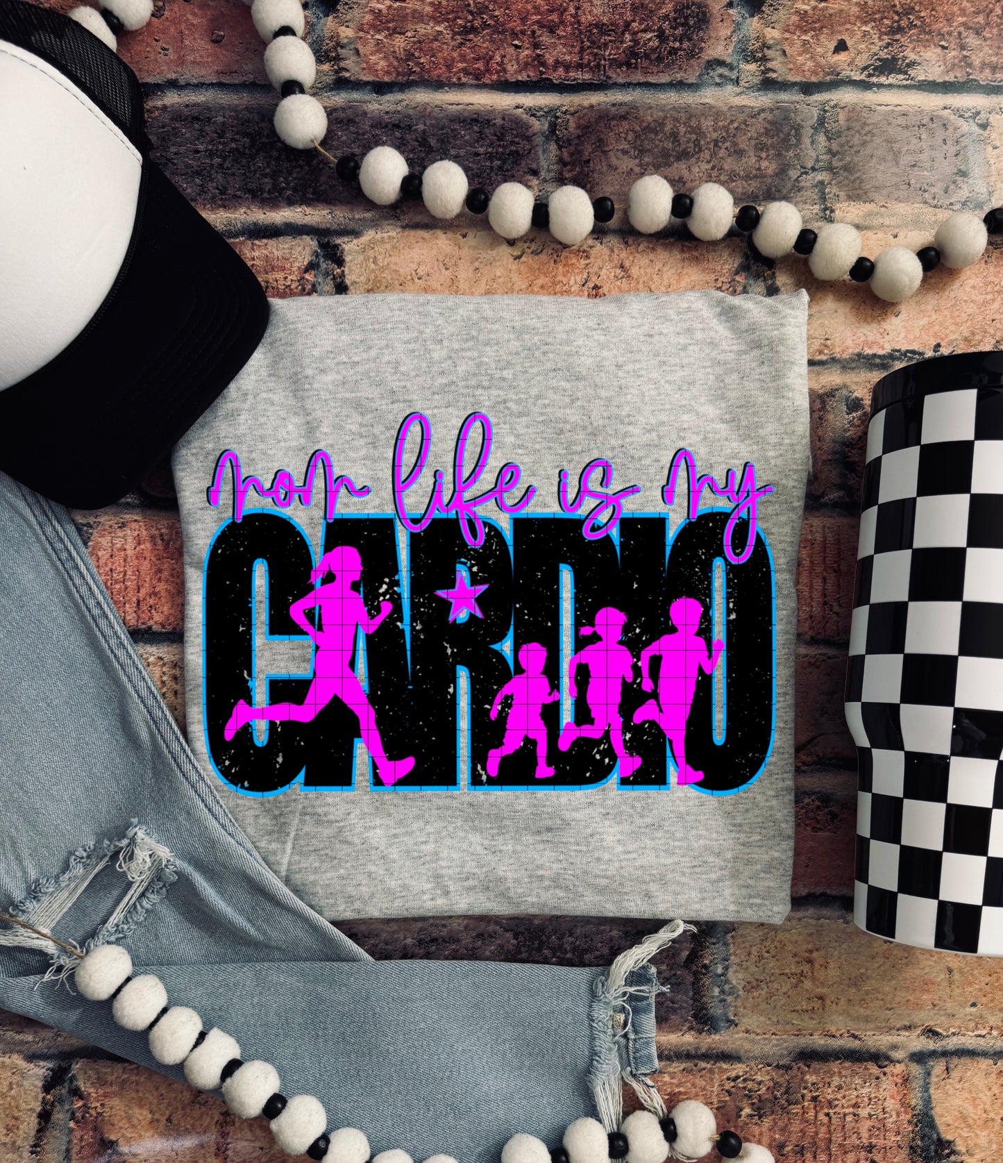 MOM LIFE IS MY CARDIO PNG DESIGN