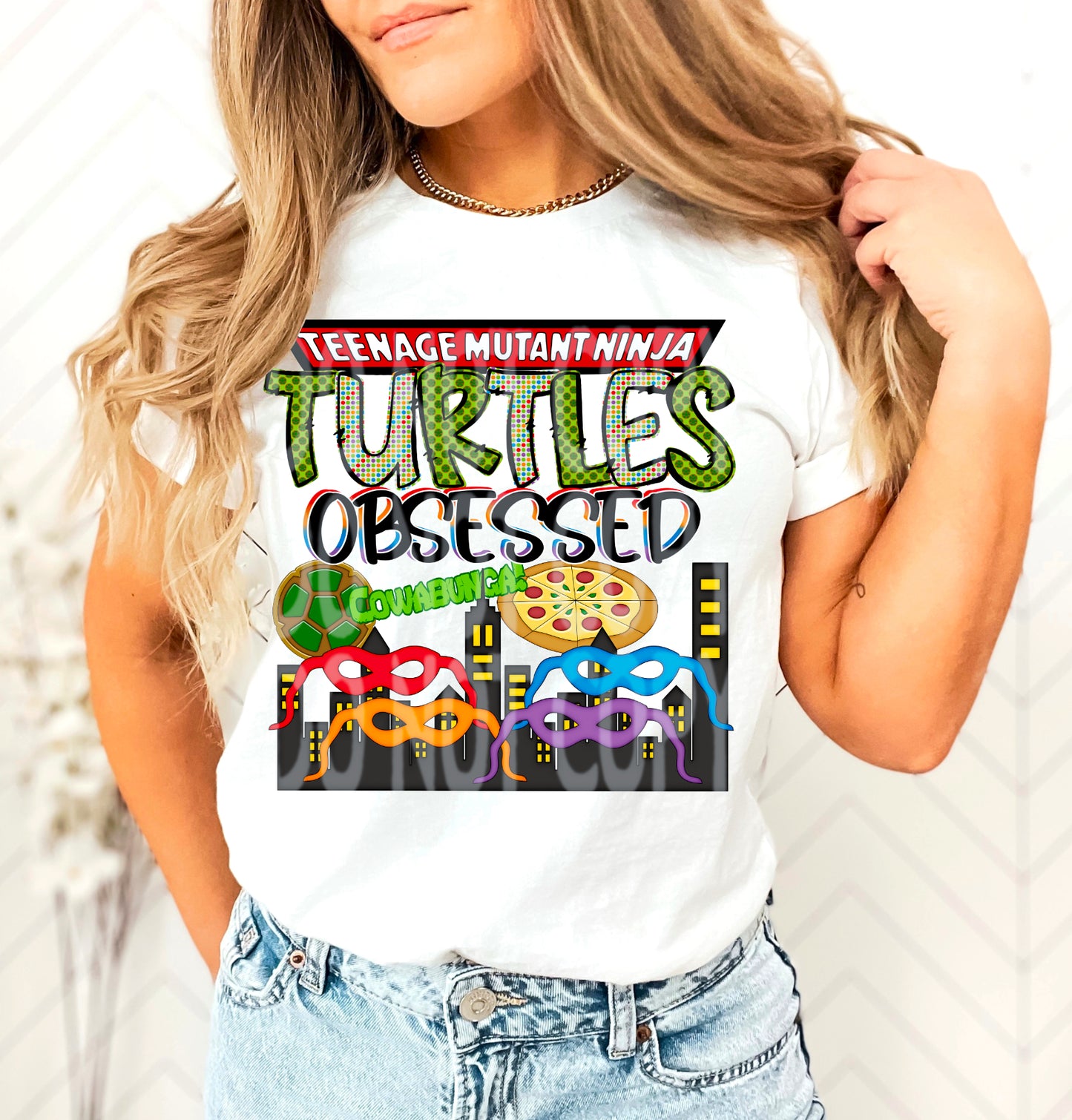 NINJA TURTLES OBSESSED PNG DESIGN