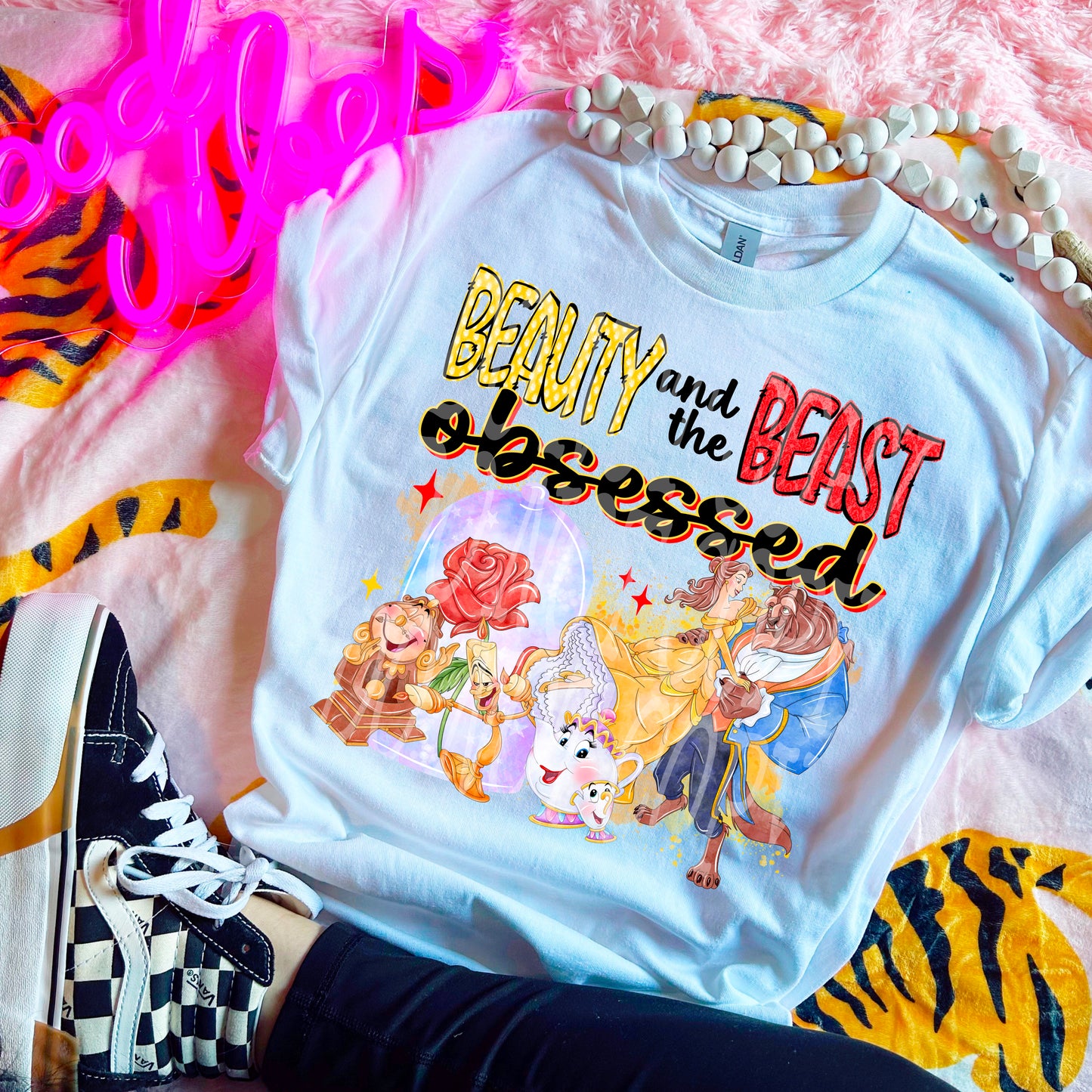 BEAUTY AND THE BEAST OBSESSED PNG DESIGN