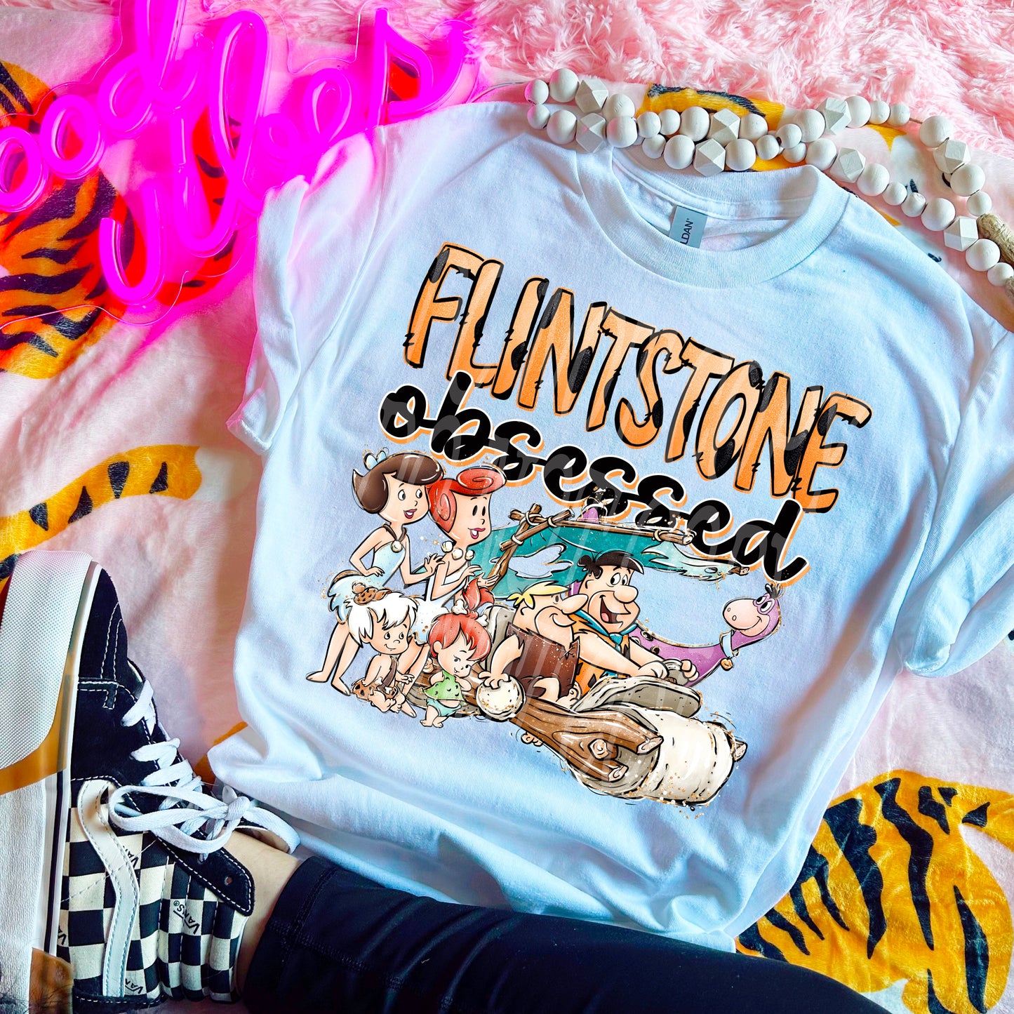 FLINTSTONE OBSESSED PNG DESIGN
