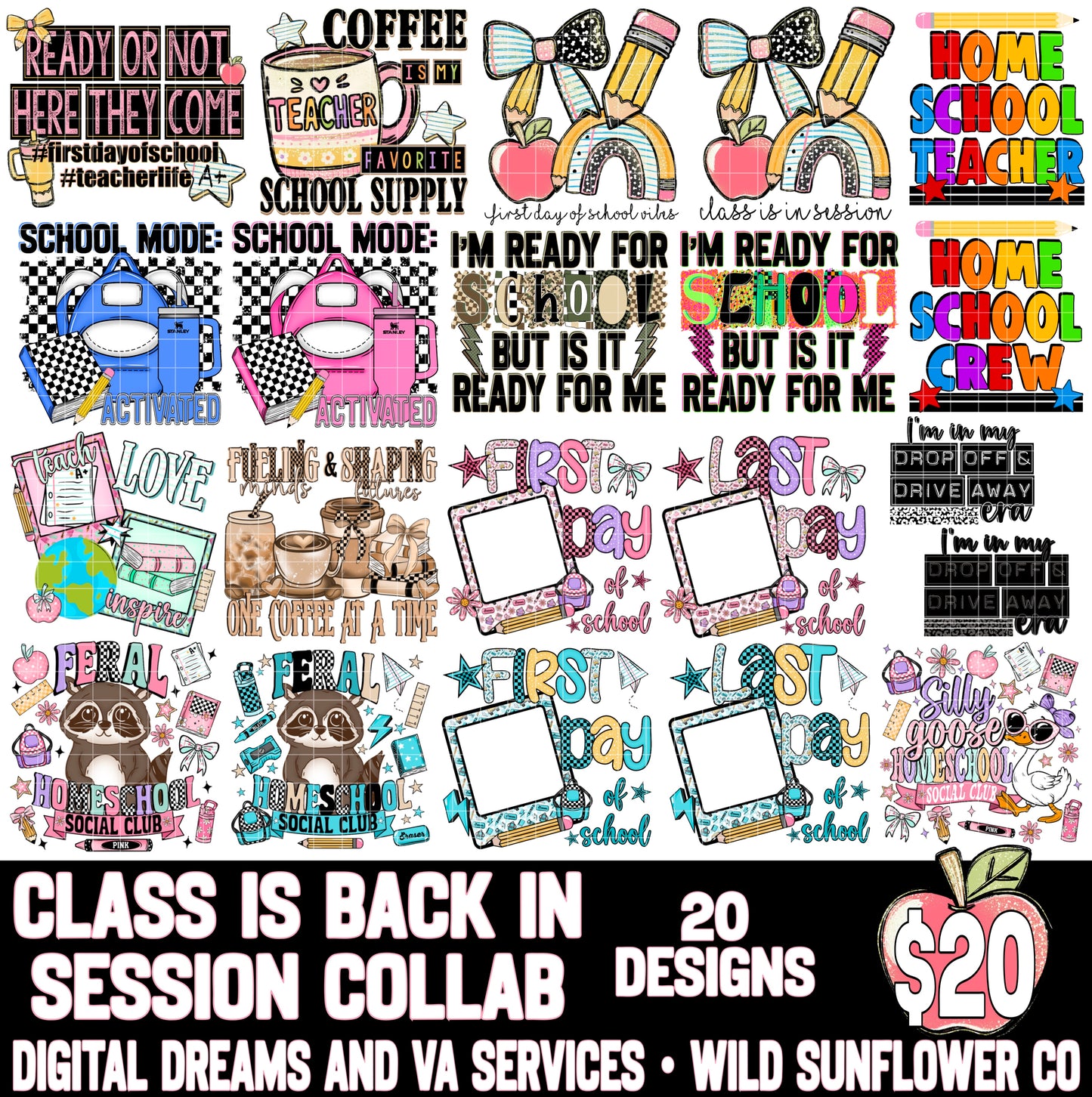 CLASS IS BACK IN SESSION COLLAB W/ WILD SUNFLOWER CO