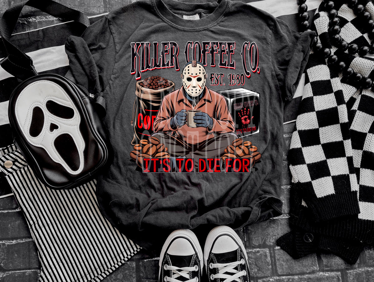 KILLER COFFEE CO JASON PNG DESIGN
