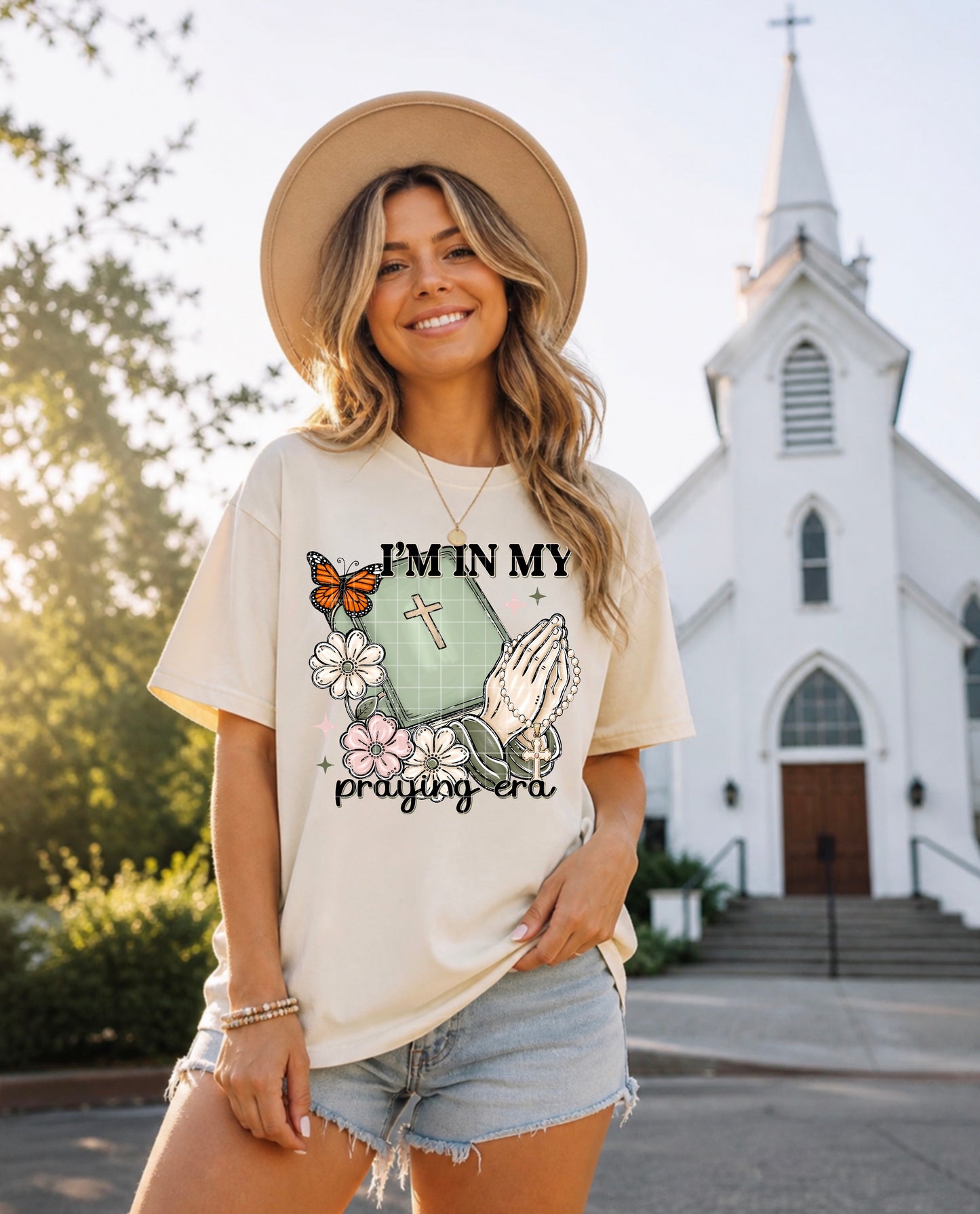 PRAYING ERA PNG DESIGN