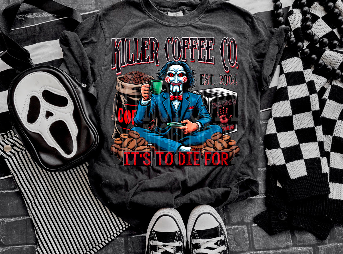 KILLER COFFEE CO JIGSAW PNG DESIGN