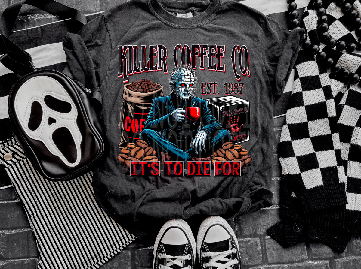 KILLER COFFEE CO PINHEAD PNG DESIGN