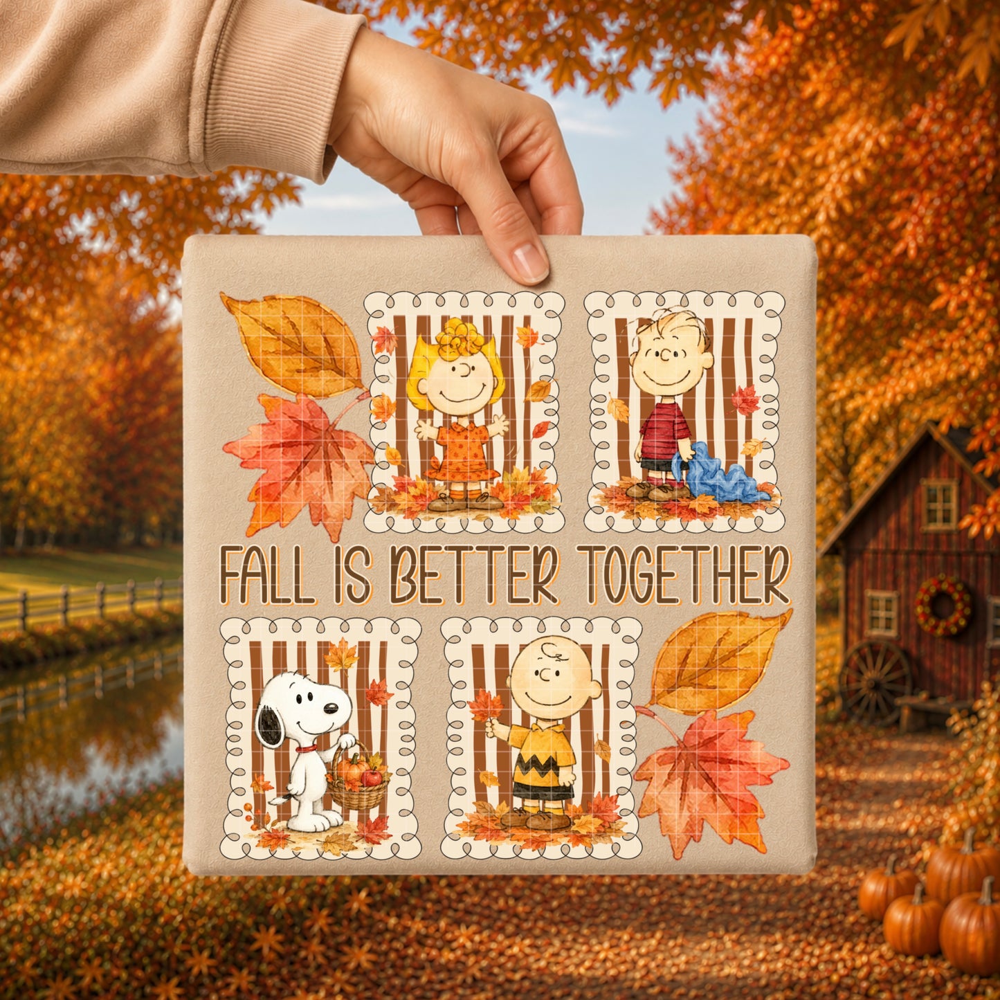 FALL IS BETTER TOGETHER PNG DESIGN