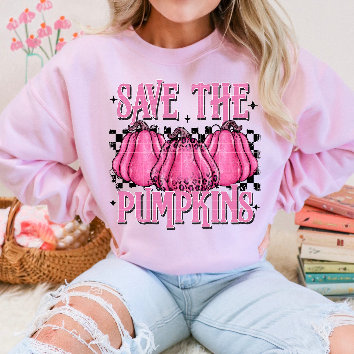 SAVE THE PUMPKINS PNG DESIGN
