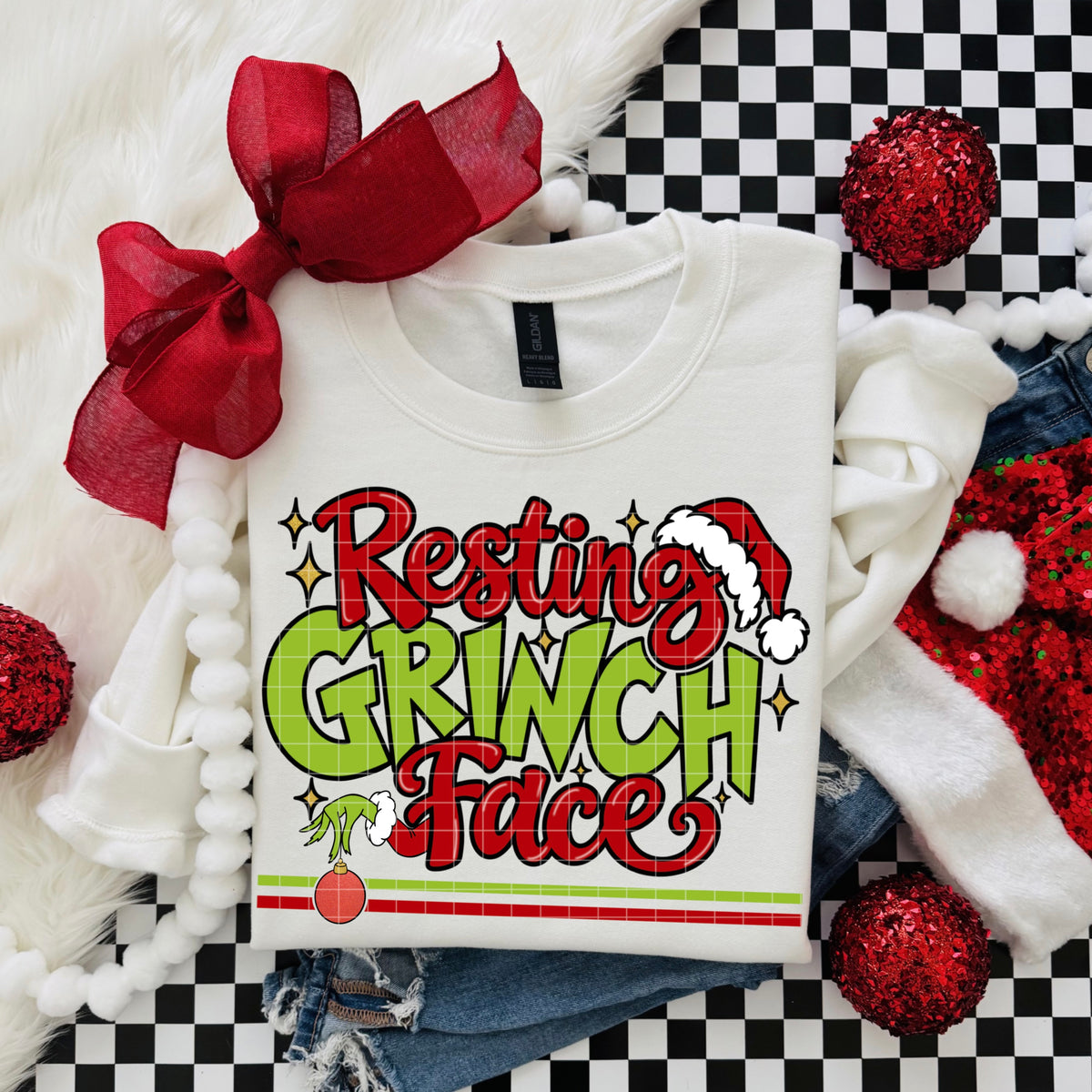 RESTING GROUCH FACE PNG DESIGN