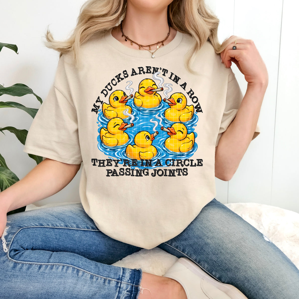 DUCKS AREN'T IN A ROW PNG DESIGN