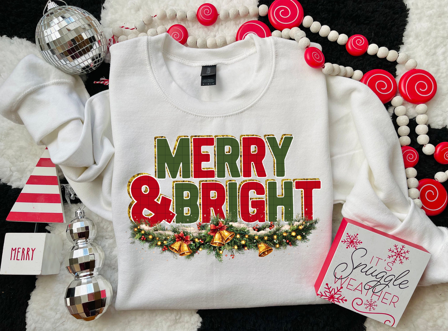 MERRY AND BRIGHT PNG DESIGN