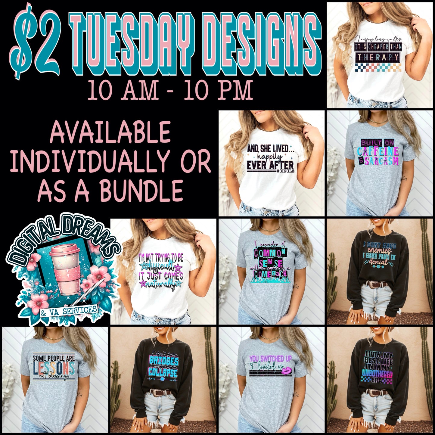 $2 DESIGN BUNDLE SNARKY ON A BUDGET - 1/20