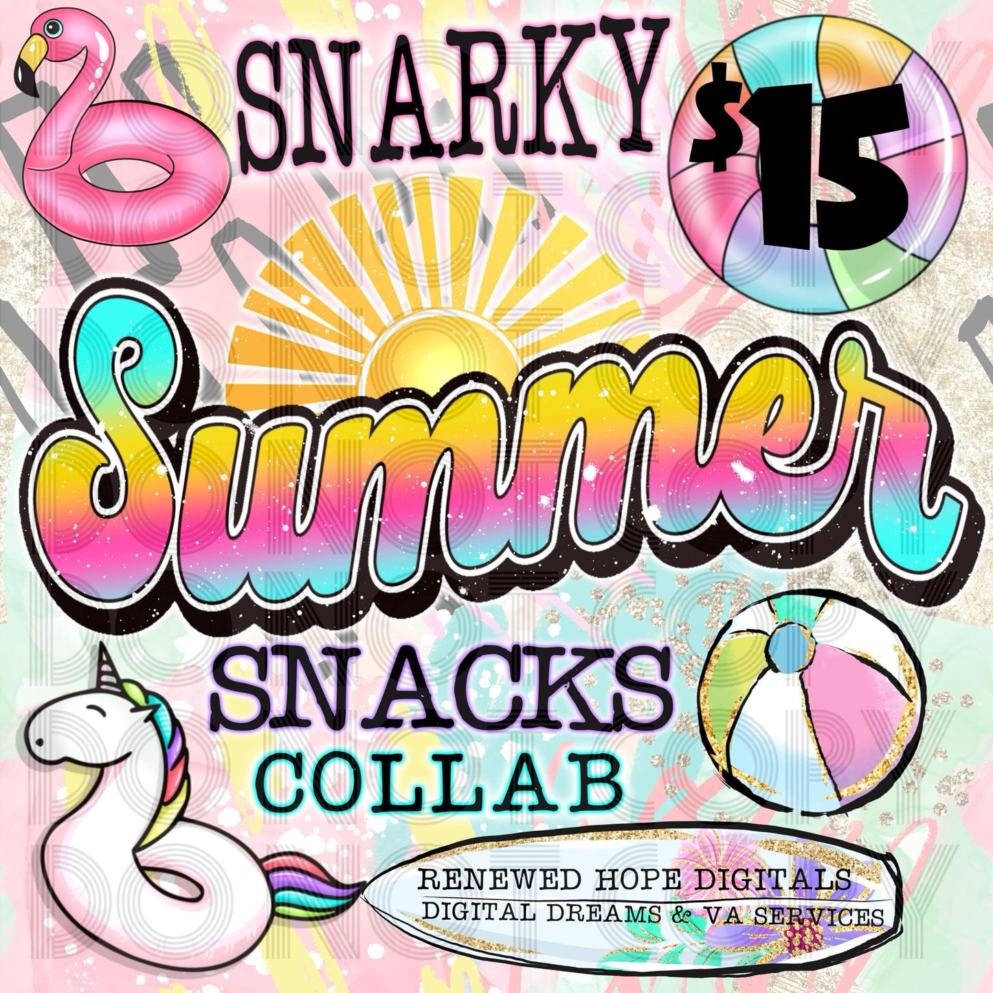 SUMMER SNARKY SNACKS COLLAB W/ RENEWED HOPE DIGITALS