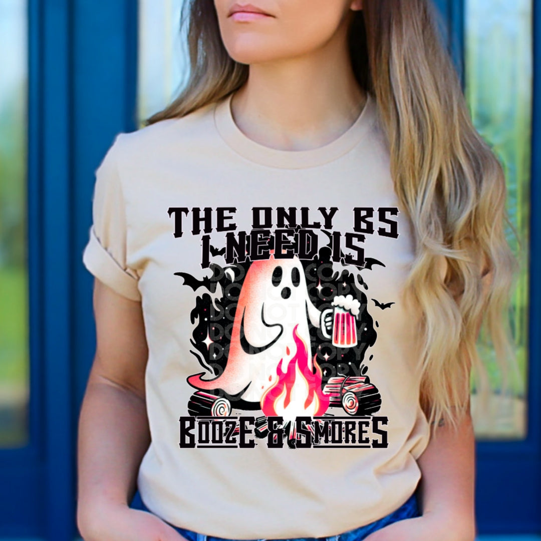 BOOZE AND SMORES PNG DESIGN