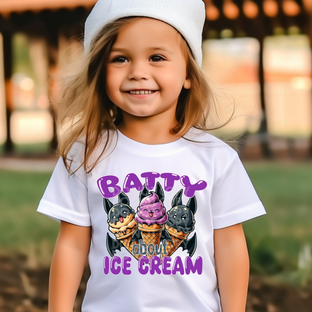 BATTY ABOUT ICE CREAM PNG DESIGN
