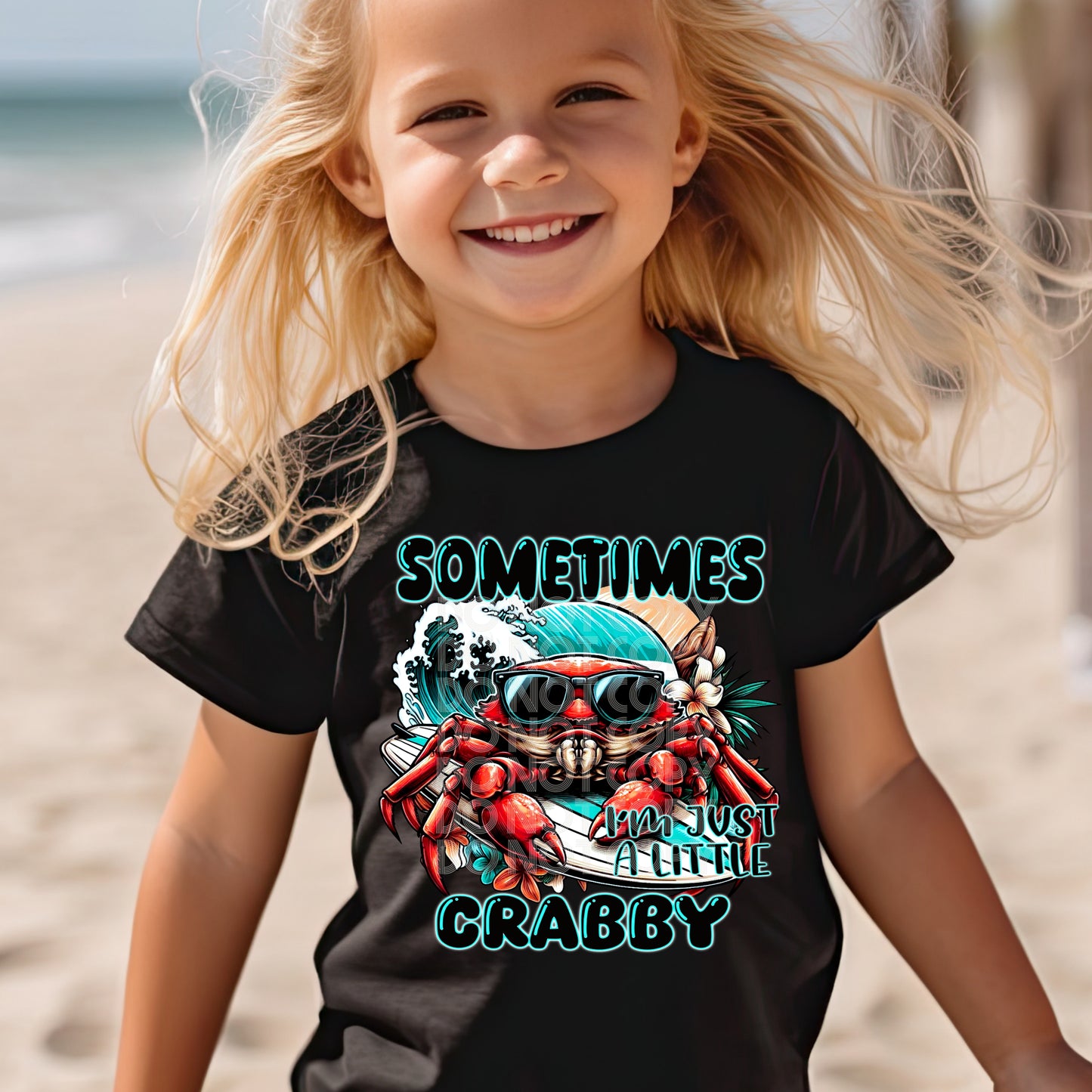 JUST A LITTLE CRABBY PNG DESIGN