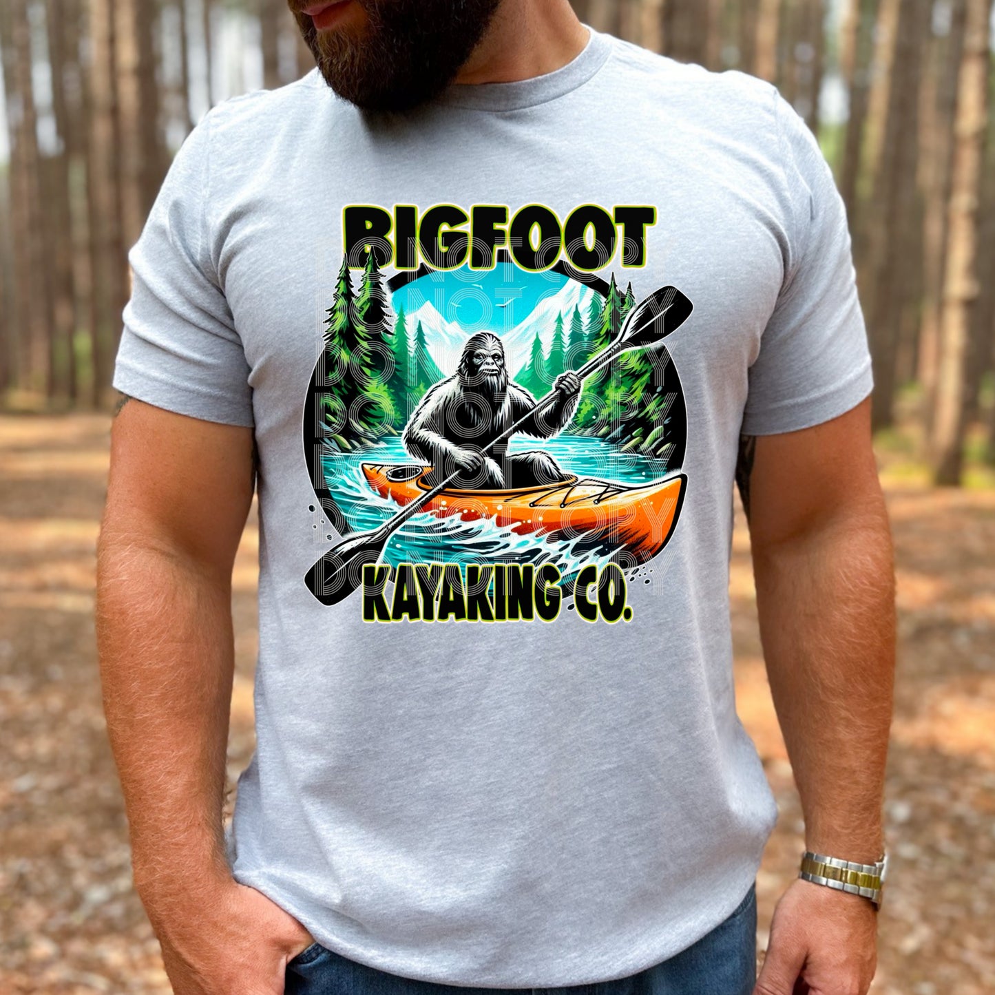 BIGFOOT KAYAKING CO PNG DESIGN