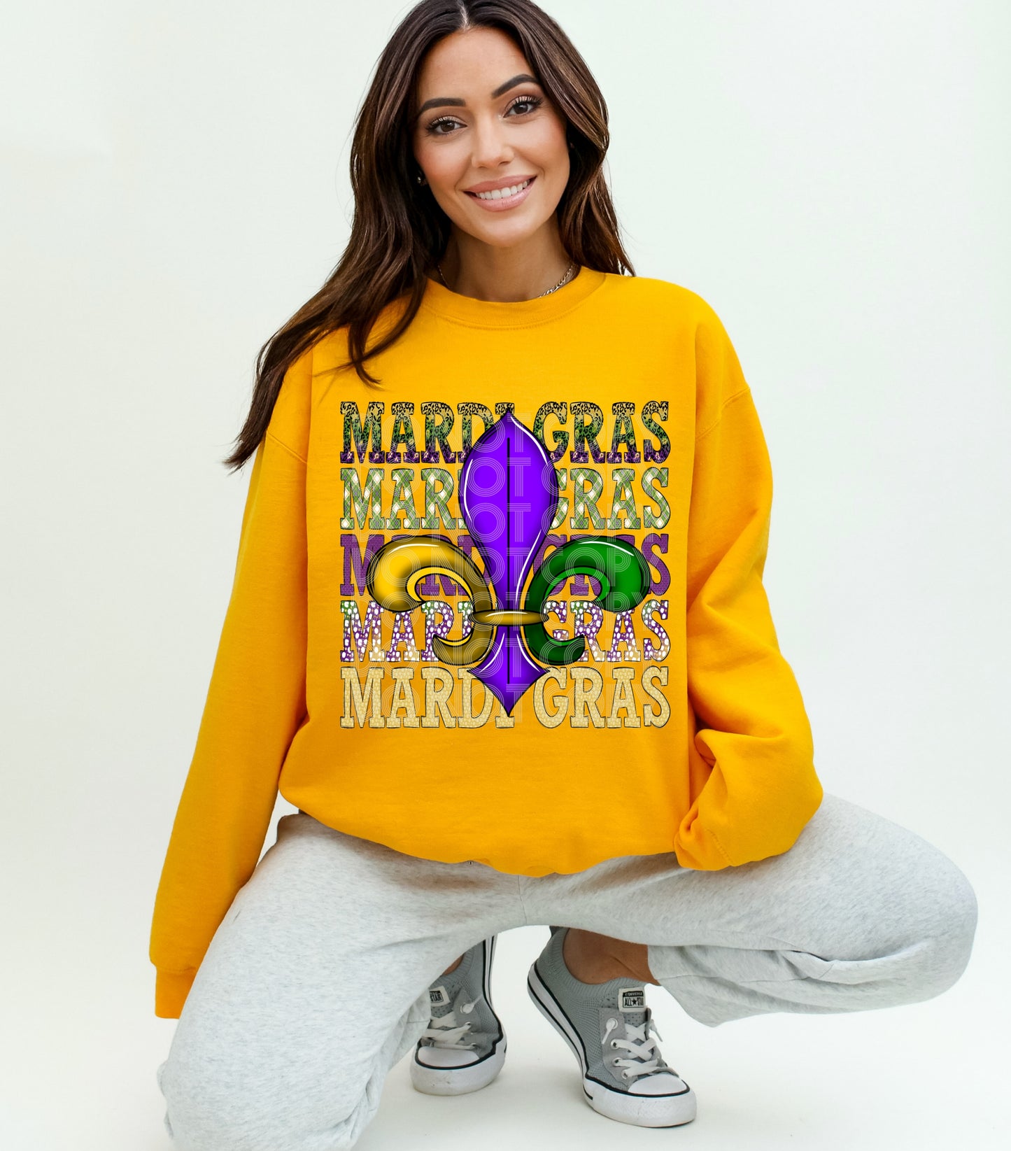 STACKED MARDI GRAS PNG DESIGN