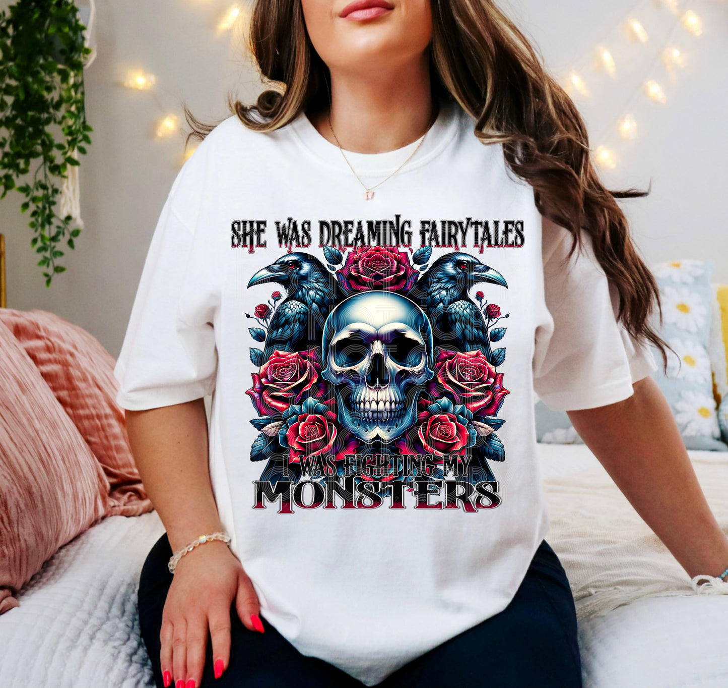 I WAS FIGHTING MY MONSTERS PNG DESIGN