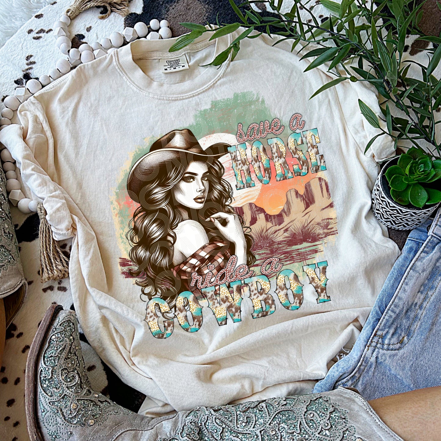 SAVE A HORSE PNG DESIGN