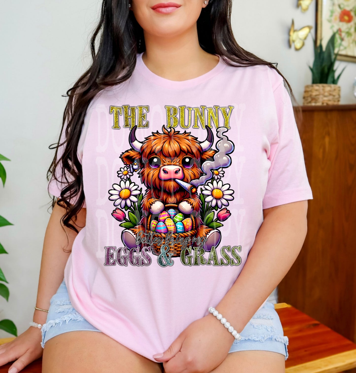 EGGS & GRASS PNG DESIGN