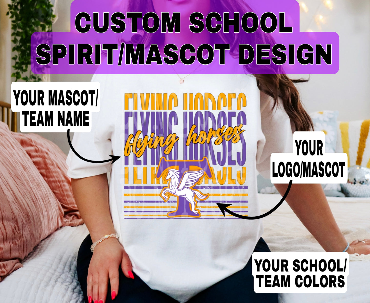 ✨️CUSTOM✨️ MASCOT/SCHOOL SPIRIT PNG DESIGN