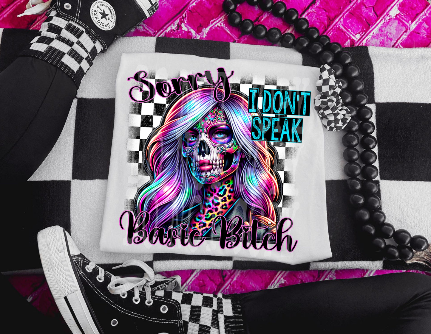 SORRY I DON'T SPEAK BASIC B**** PNG DESIGN