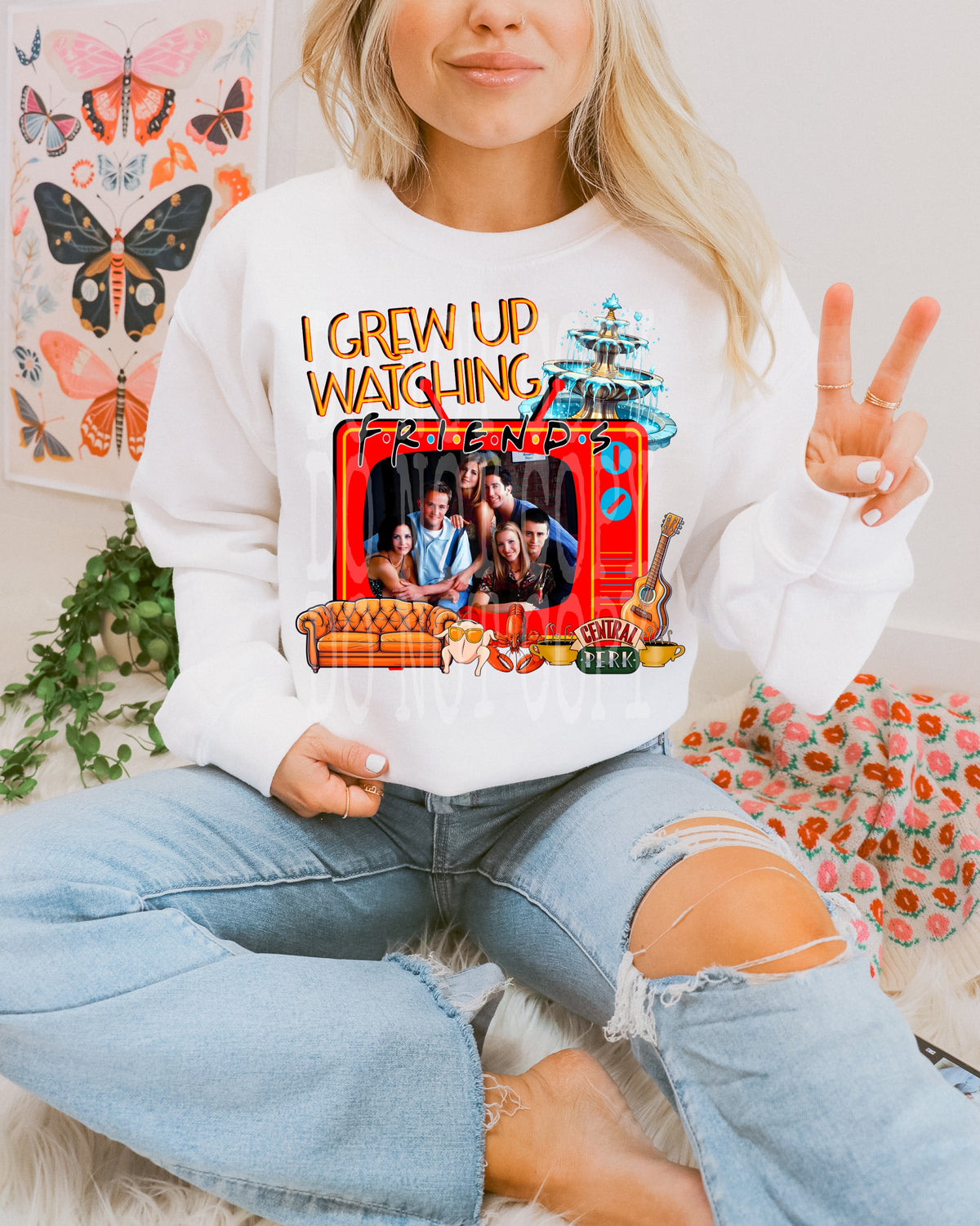I GREW UP WATCHING FRIENDS PNG DESIGN