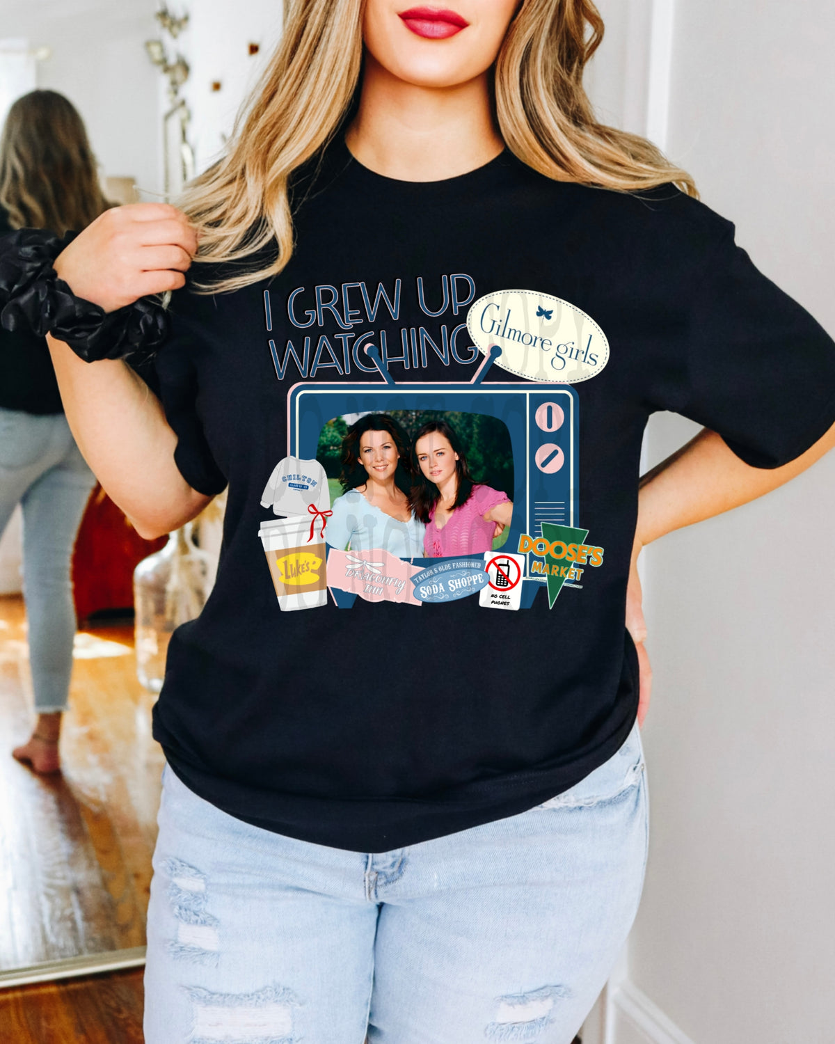 I GREW UP WATCHING GILMORE GIRLS PNG DESIGN
