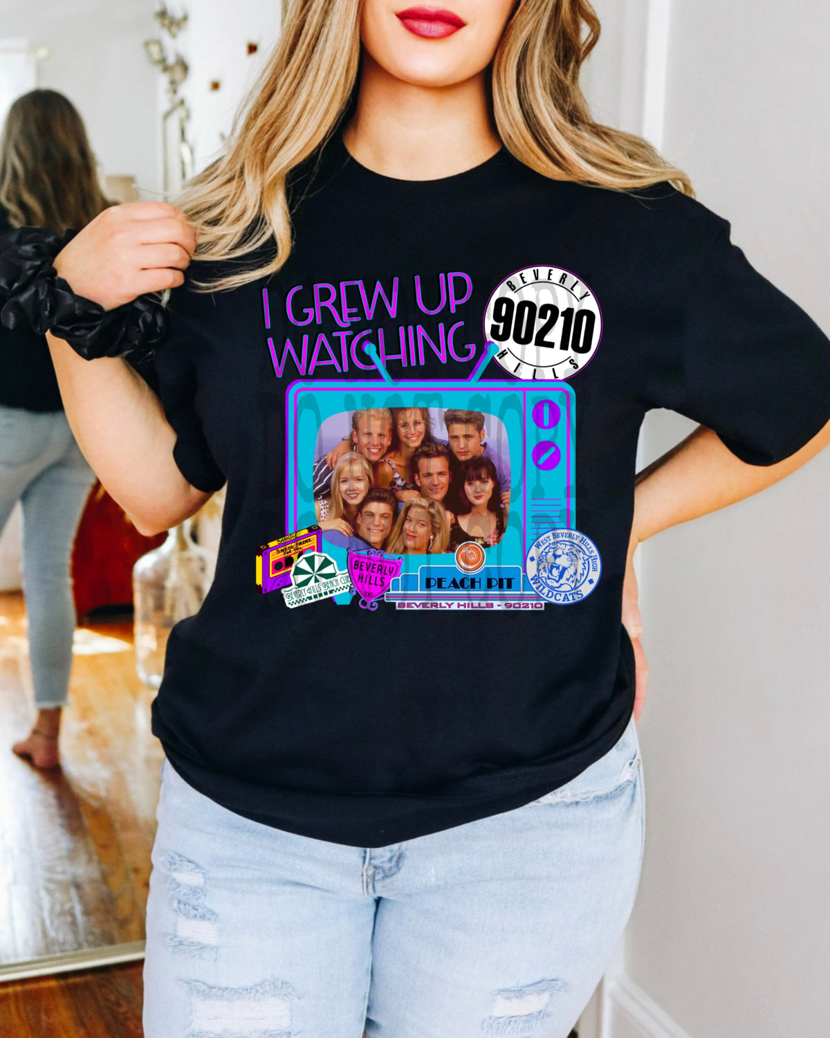 I GREW UP WATCHING 90210 PNG DESIGN