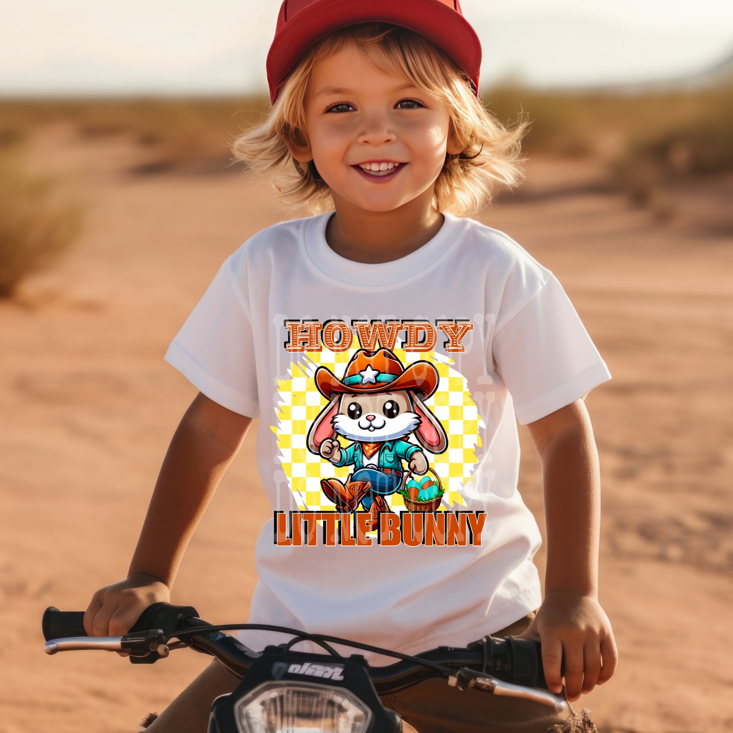 HOWDY LITTLE BUNNY PNG DESIGN