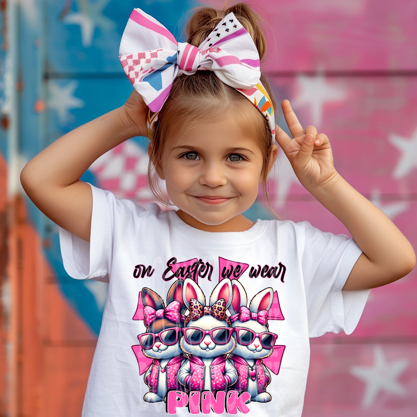 ON EASTER WE WEAR PINK PNG DESIGN