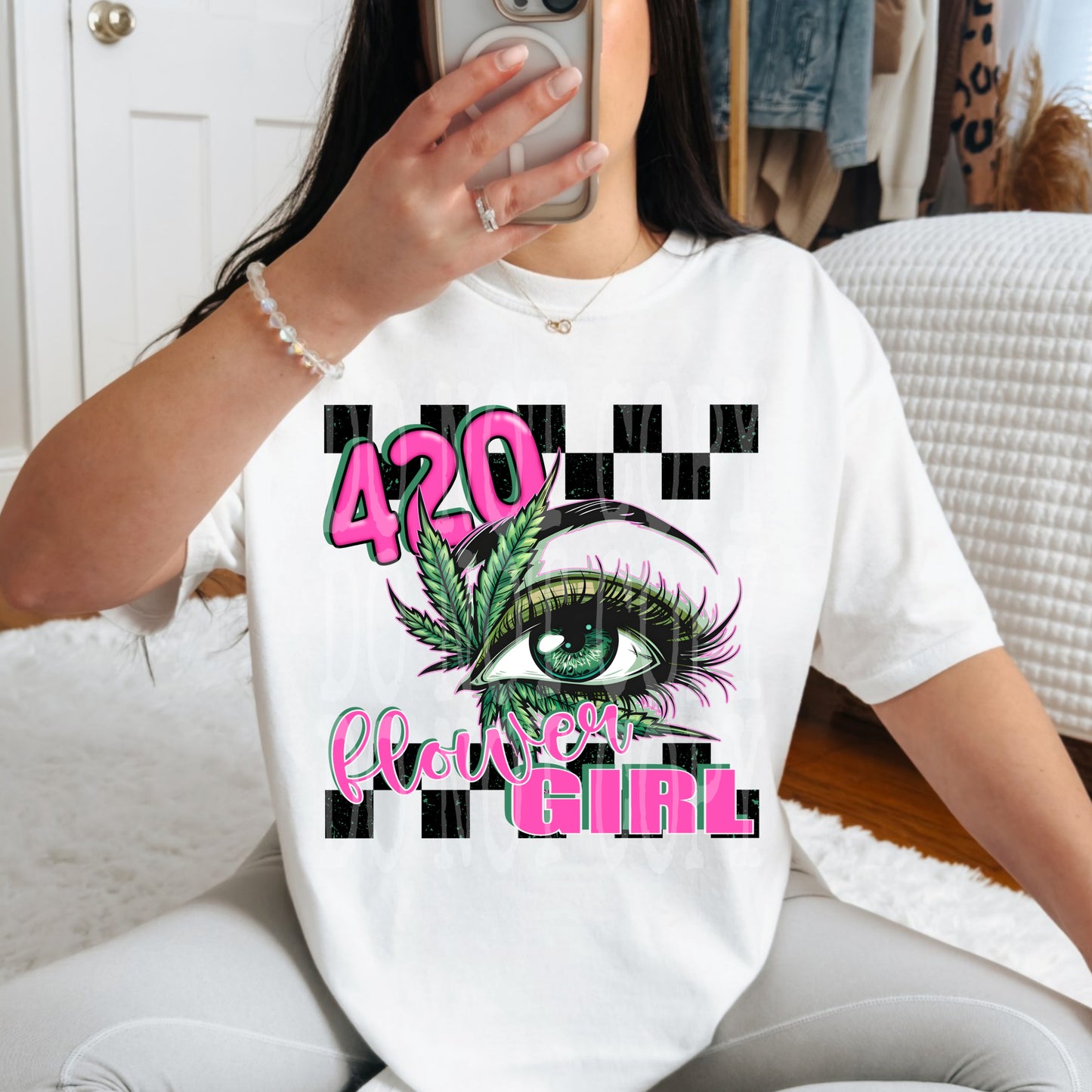 420 FLOWER GIRL PNG DESIGN