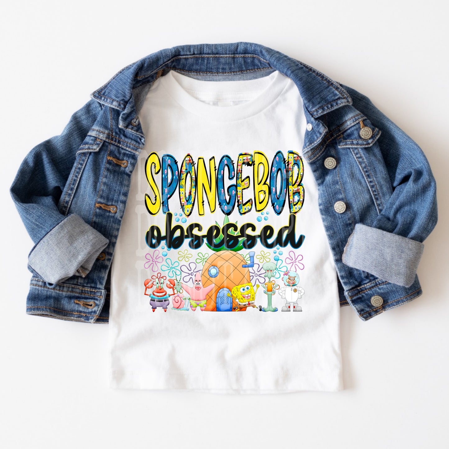 SPONGEBOB OBSESSED PNG DESIGN
