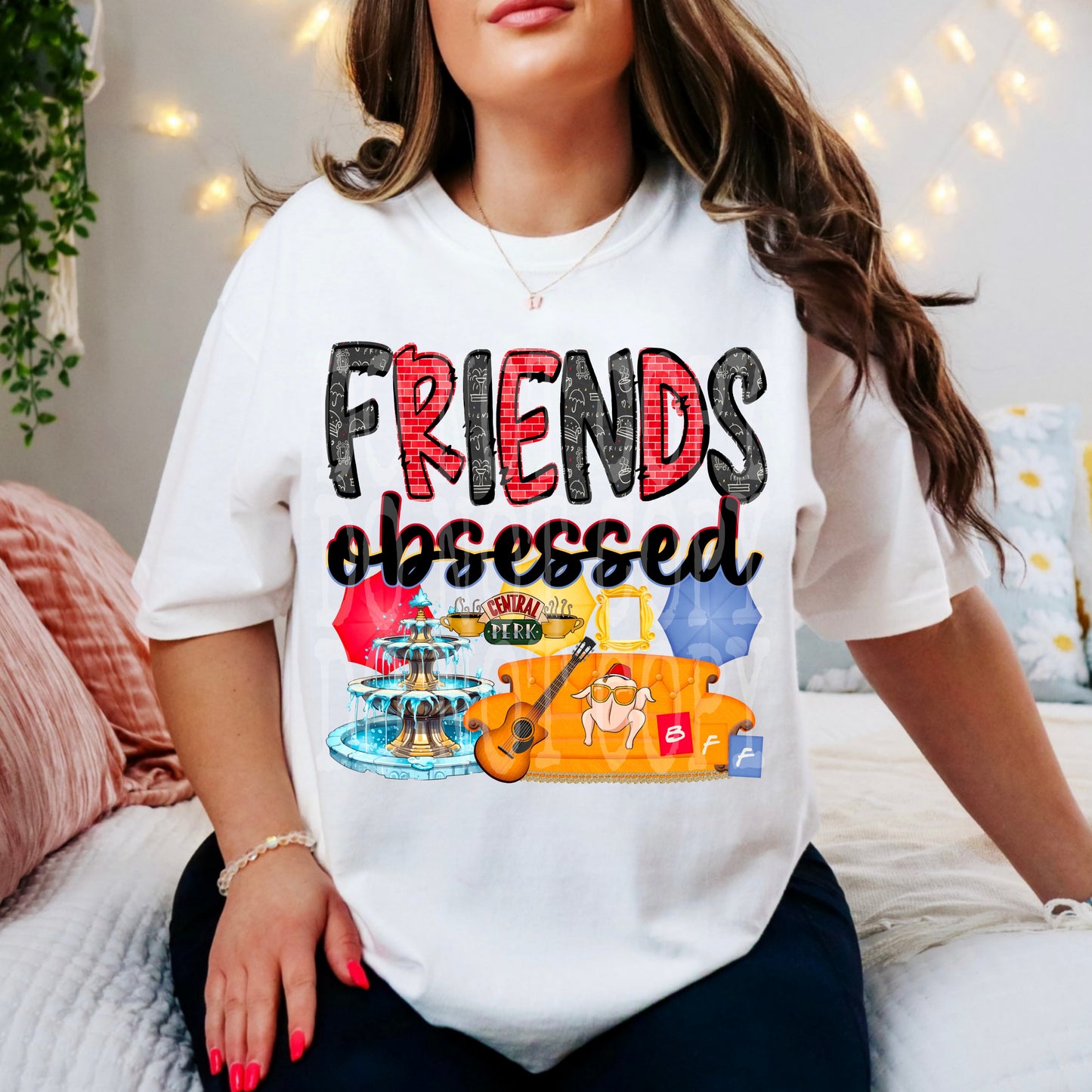 FRIENDS OBSESSED PNG DESIGN