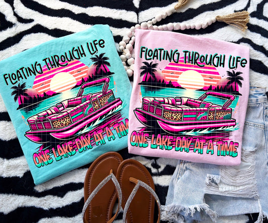 FLOATING THROUGH LIFE PNG DESIGN