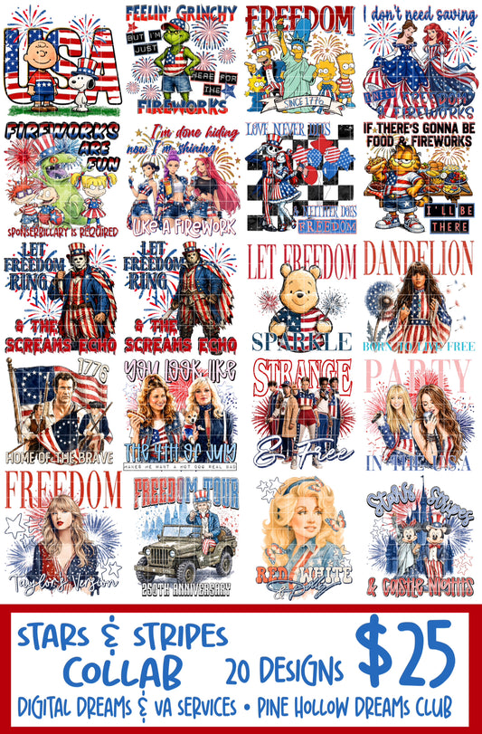STARS & STRIPES COLLAB W/ PINE HOLLOW DESIGN CLUB